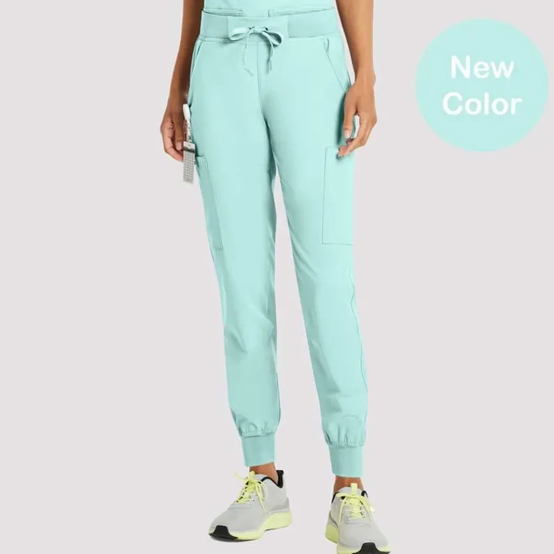 Scrubology Shift Scrub Pants*Women's Cargo Jogger Pull-On Scrub Pant