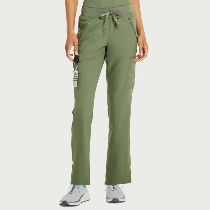 Scrubology Shift Scrub Pants*Women's Cargo Straight Leg Pull-On Scrub Pant