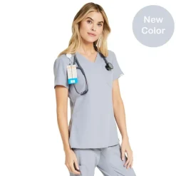 Scrubology Shift Scrub Tops*Women's One Pocket V-Neck Scrub Top
