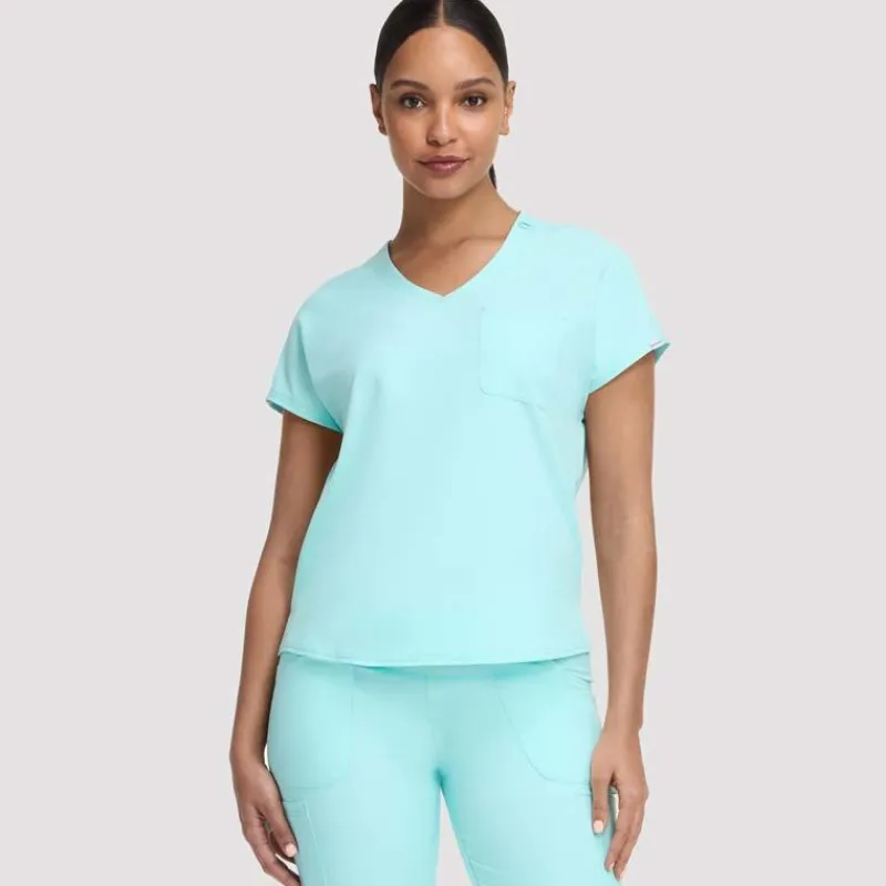 Scrubology Shift Scrub Tops*Women's V-Neck Dolman Sleeve Scrub Top