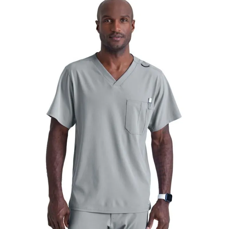 Skechers by Barco Scrub Tops*Men's Structure Cargo Pocket Scrub Top