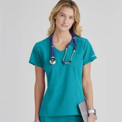 Skechers by Barco Scrub Tops*Women's Dignity Tuck-In Scrub Top
