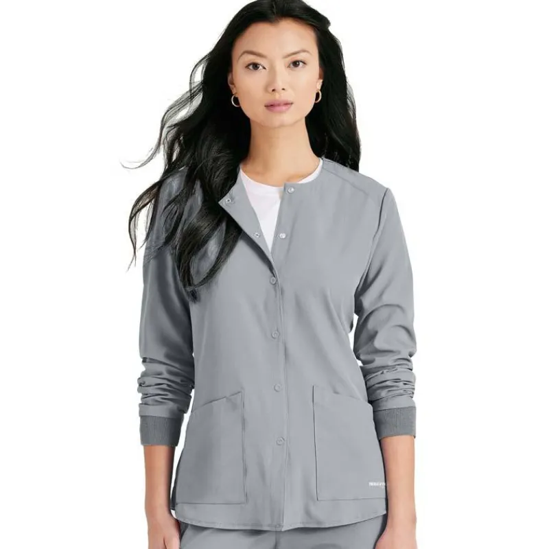 Skechers by Barco Lab Coats & Jackets*Women's Stability Snap Front Warm Up Scrub Jacket