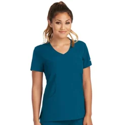 Skechers by Barco Scrub Tops*Women's Reliance Mock Wrap Scrub Top