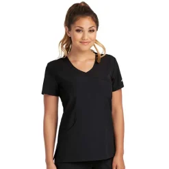 Skechers by Barco Scrub Tops*Women's Reliance Mock Wrap Scrub Top