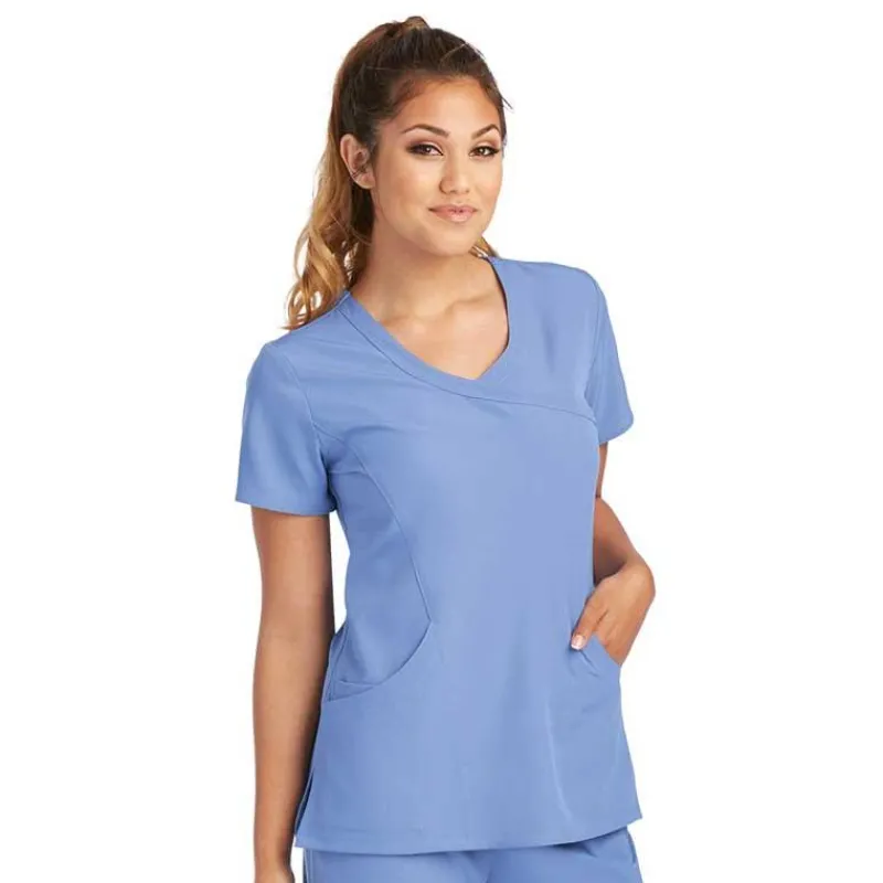 Skechers by Barco Scrub Tops*Women's Reliance Mock Wrap Scrub Top