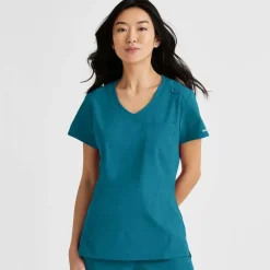 Skechers by Barco Scrub Tops*Women's Dignity Tuck-In Scrub Top