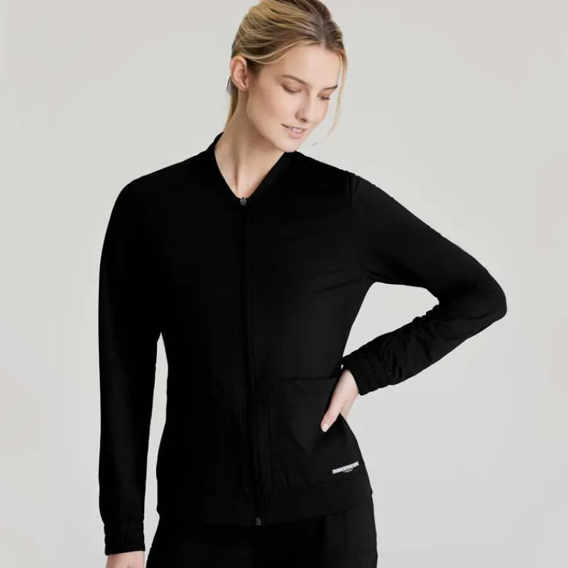 Skechers Slip-Ins Lab Coats & Jackets*Women's Contour Knit Warm-Up Scrub Jacket