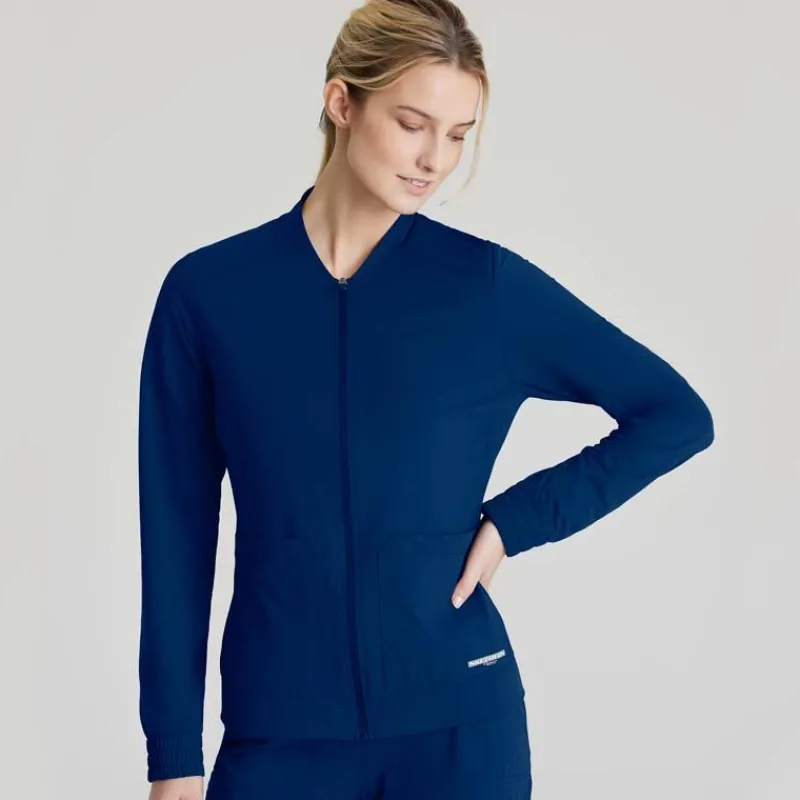 Skechers Slip-Ins Lab Coats & Jackets*Women's Contour Knit Warm-Up Scrub Jacket