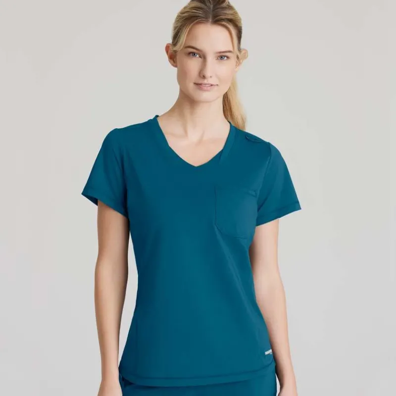 Skechers Slip-Ins Scrub Tops*Women's Flow Knit Scrub Top