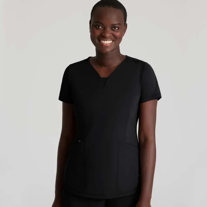Skechers Slip-Ins Scrub Tops*Women's Serene Knit Scrub Top