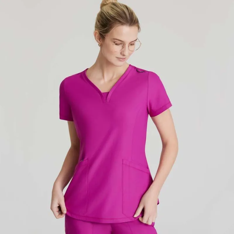 Skechers Slip-Ins Scrub Tops*Women's Serene Knit Scrub Top