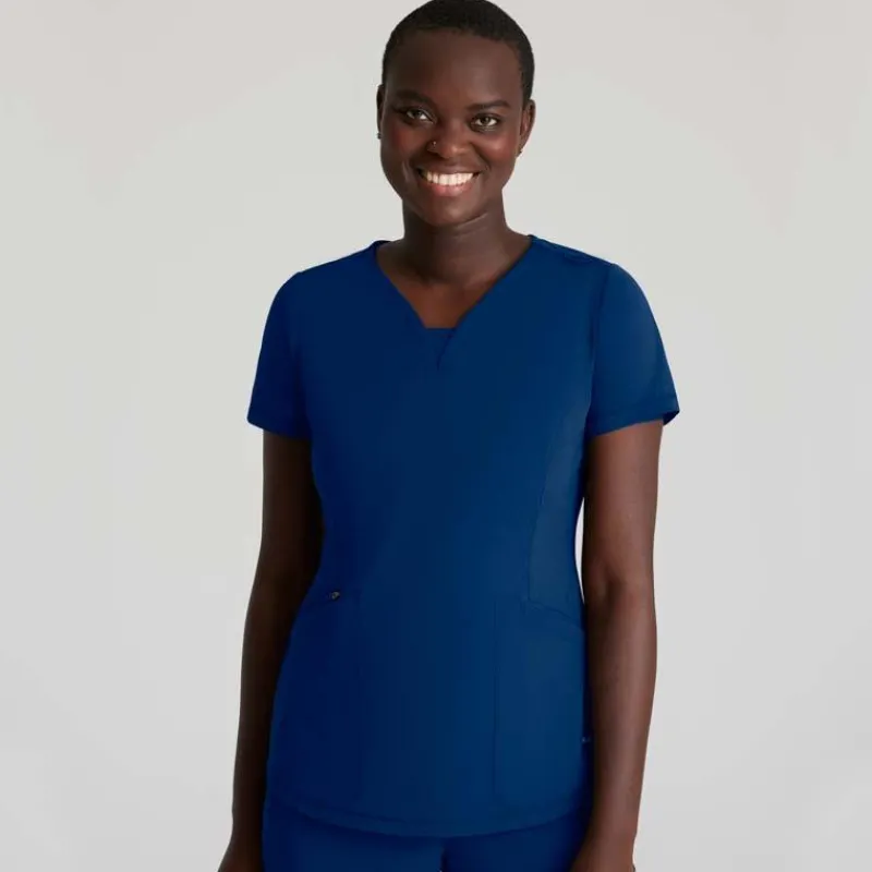 Skechers Slip-Ins Scrub Tops*Women's Serene Knit Scrub Top