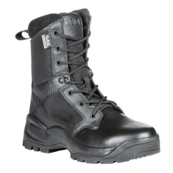 5.11 Tactical Non-Slip Boots | Tactical*Men's 8" A.T.A.C. 2.0 Storm Waterproof Side Zip Tactical Boot Black