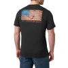 5.11 Tactical T-Shirts*Men's American Flag Graphic Tee Black