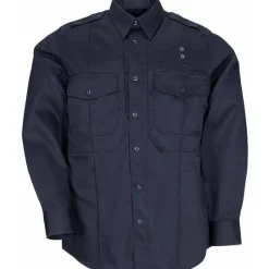 5.11 Tactical Work Shirts*Men's B Class Taclite PDU Long Sleeve Shirt Midnight Navy Blue