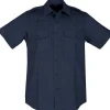 5.11 Tactical Work Shirts*Men's B Class Taclite PDU Short Sleeve Shirt Midnight Navy Blue