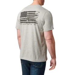 5.11 Tactical T-Shirts*Men's Barrel Banner Graphic Tee Heather Black