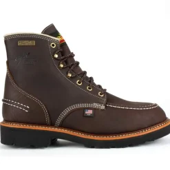 Thorogood Non-Slip Boots | Work Boots*Mens 1957 Series Flyway USA 6" Waterproof Moc Toe Work Boot Briar Pitstop