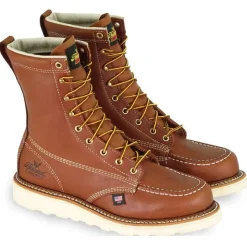 Thorogood Non-Slip Boots | Work Boots*Mens American Heritage 8" Moc Toe Wedge Work Boot Tobacco