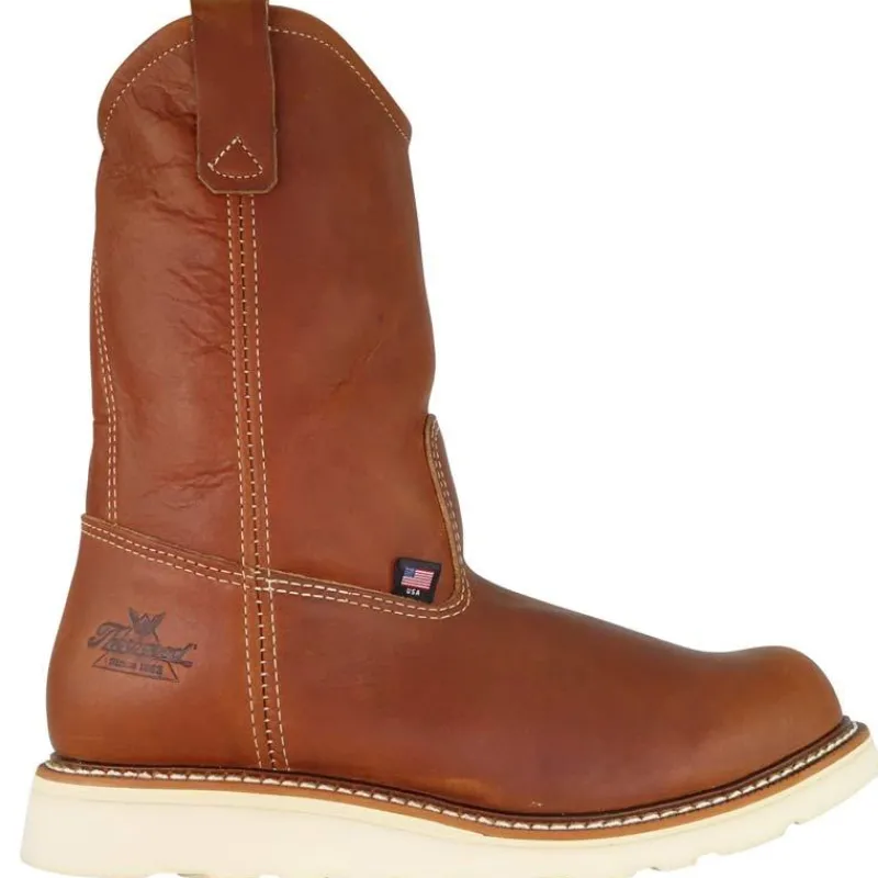 Thorogood Non-Slip Boots | Wellington*Mens American Heritage 11" Wedge Wellington Pull-On Boot Tobacco