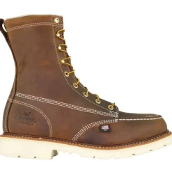 Thorogood Non-Slip Boots | Steel Toe*Mens American Heritage 8" Steel Toe Moc Toe Work Boot Brown