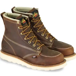 Thorogood Non-Slip Boots | Work Boots*Mens American Heritage 6" Moc Toe Wedge Work Boot Brown