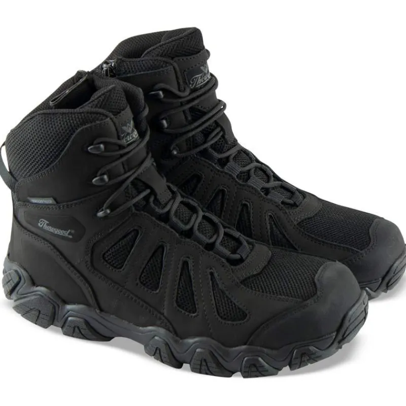 Thorogood Athletic | Hiking*Mens Crosstrex Series 6" BBP Waterproof Side Zipper Athletic Hiker Black