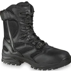 Thorogood Non-Slip Boots | Tactical*Mens Deuce Series 8" Waterproof Side Zip Tactical Boot Black