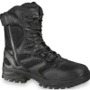 Thorogood Non-Slip Boots | Tactical*Mens Deuce Series 8" Waterproof Side Zip Tactical Boot- Extra Wide Sizes Black