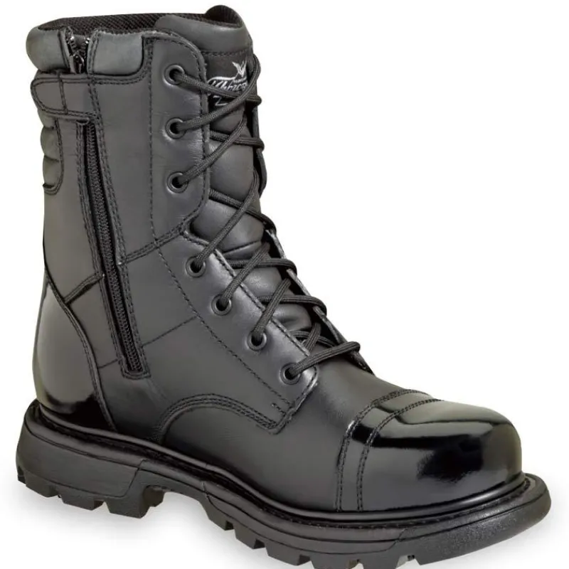 Thorogood Non-Slip Boots | Tactical*Men's Gen-Flex2 Series 8" Side Zip Tactical Jump Boot Black