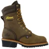 Thorogood Non-Slip Boots | Steel Toe*Men's Logger Series 9" Waterproof Steel Toe Looger Boot Brown