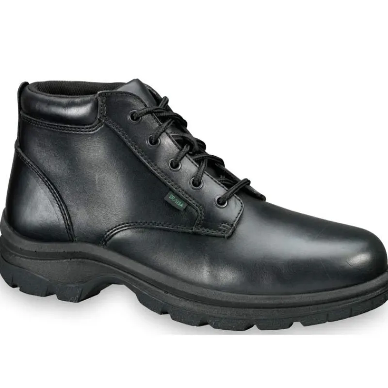 Thorogood Non-Slip Boots | Tactical*Mens Soft Streets Series Leather Chukka Boot Black