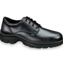 Thorogood Non-Slip Shoes | Oxfords*Mens Soft Streets Series Plain Toe Leather Work Oxford- Extra Wide Sizes Black