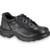 Thorogood Non-Slip Shoes | Athletic*Mens Soft Streets Series Double Track Leather Work Oxford- Extra Wide Sizes Black