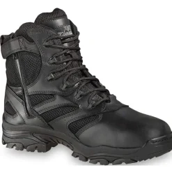 Thorogood Non-Slip Boots | Non-Steel Safety Toe*Men's The Deuce Series 6" Composite Toe Waterproof Side Zip Tactical Boot- Extra Wide Sizes Black