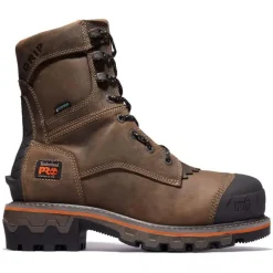 Timberland Pro Non-Slip Boots | Non-Steel Safety Toe*Men's 8" Boondock HD Waterproof Composite Toe Work Boot Turkish Coffee