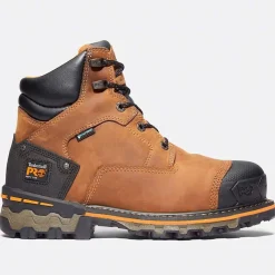 Timberland Pro Non-Slip Boots | Work Boots*Men's Boondock 6" Soft Toe Waterproof Work Boot Brown