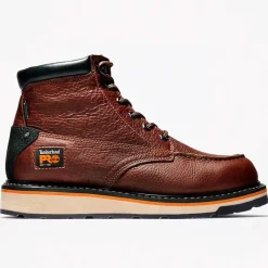 Timberland Pro Non-Slip Boots | Work Boots*Men's Gridworks 6" Soft Toe Waterproof Work Boot Brown