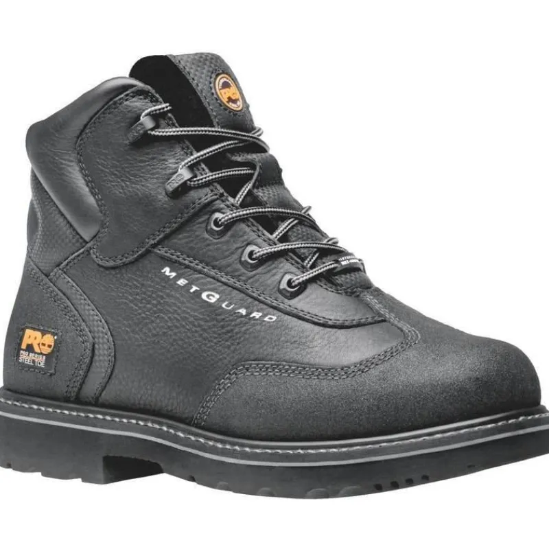 Timberland Pro Non-Slip Boots | Met Guard*Men's Metatarsal Guard 6-Inch Steel Toe Work Boots Black