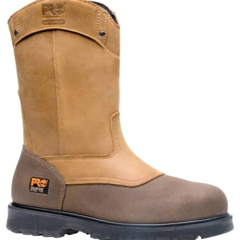 Timberland Pro Non-Slip Boots | Steel Toe*Men's Rigmaster Waterproof Steel Toe Wellington Work Boots Wheat