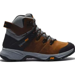 Timberland Pro Non-Slip Boots | Hiking*Men's Switchback Waterproof Soft Toe Work Hiker Brown / Orange
