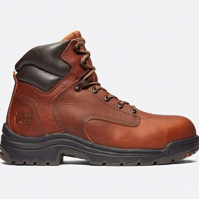Timberland Pro Non-Slip Boots | Work Boots*Men's TiTAN 6" Alloy Toe Work Boot Brown