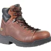 Timberland Pro Non-Slip Boots | Steel Toe*Men's TiTAN 6-Inch Alloy Toe Work Boots Brown