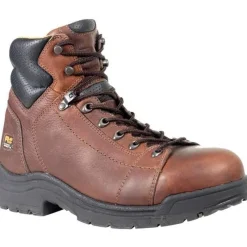 Timberland Pro Non-Slip Boots | Steel Toe*Men's TiTAN 6-Inch Alloy Toe Work Boots Brown