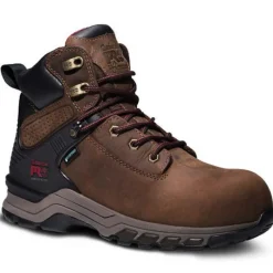 Timberland Pro Non-Slip Boots | Non-Steel Safety Toe*Women's 6" Hypercharge Waterproof Composite Toe Work Boot Brown/purple