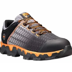 Timberland Pro Non-Slip Shoes | Athletic*Tmberland Pro Men's Powertrain Sport SD+ Athletic Work Shoes Grey / Orange