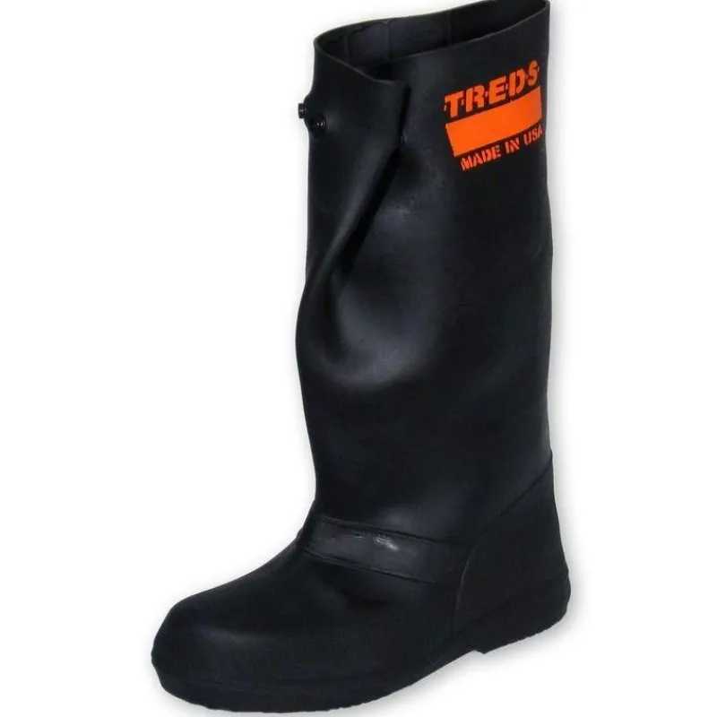 Treds Rain Boots | Rain Boots*USA Made 17-Inch Rubber Overshoes Black