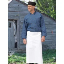 Uncommon Threads Chef Coats*Aspen 10 Button Chef Coat Chambray