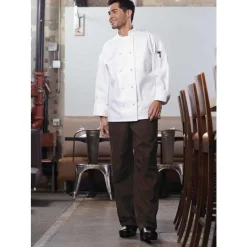 Uncommon Threads Chef Coats*Classic 10 Knot Button Wicking Mesh Chef Coat